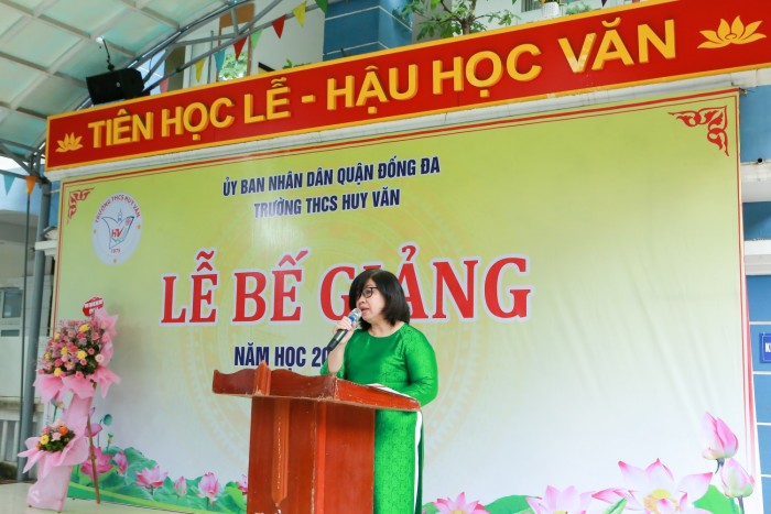 Sáng ngày 24/5/2023, Trường THCS Huy Văn tổ chức Lễ bế giảng năm học 2022 - 2023