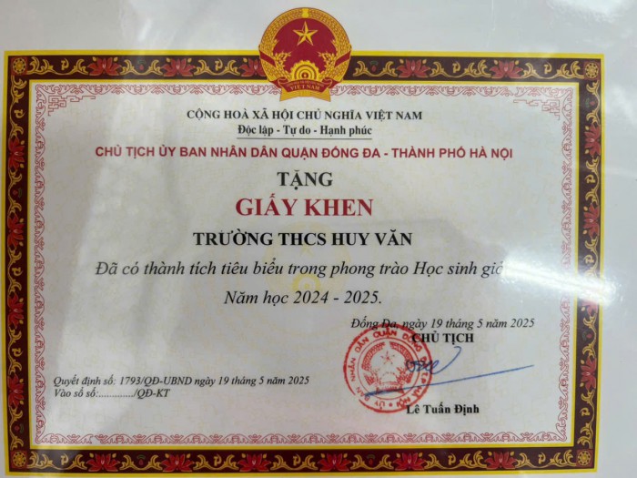 KHEN PHONG TRÀO BỒI DƯỠNG HỌC SINH GIỎI