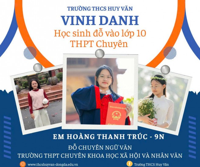 VINH DANH HỌC SINH XUẤT SẮC