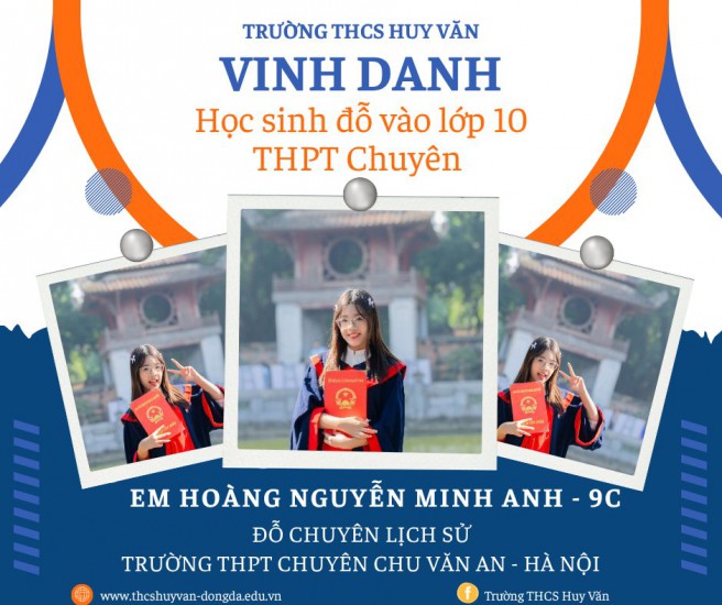 THÊM MỘT NGÔI SAO SÁNG TỪ 9C – CHÚC MỪNG EM HOÀNG NGUYỄN MINH ANH!