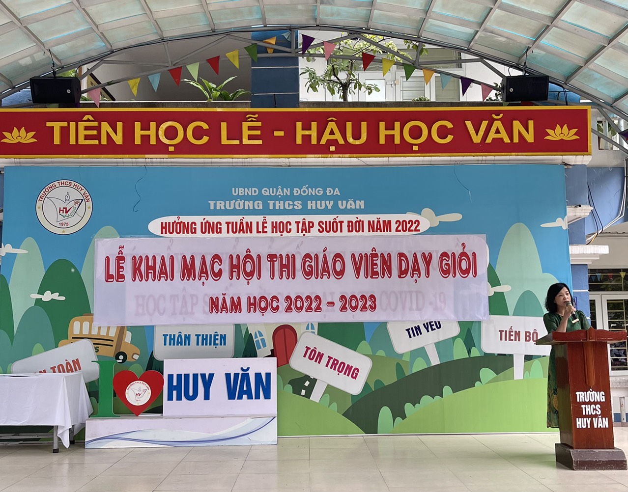 Trường THCS Huy Văn tổ chức Lễ khai mạc Hội thi Giáo viên dạy giỏi cấp trường