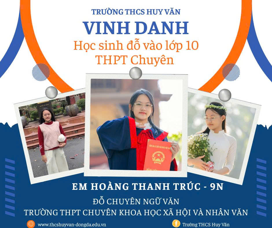 VINH DANH HỌC SINH XUẤT SẮC